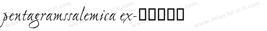 pentagramssalemica ex字体转换